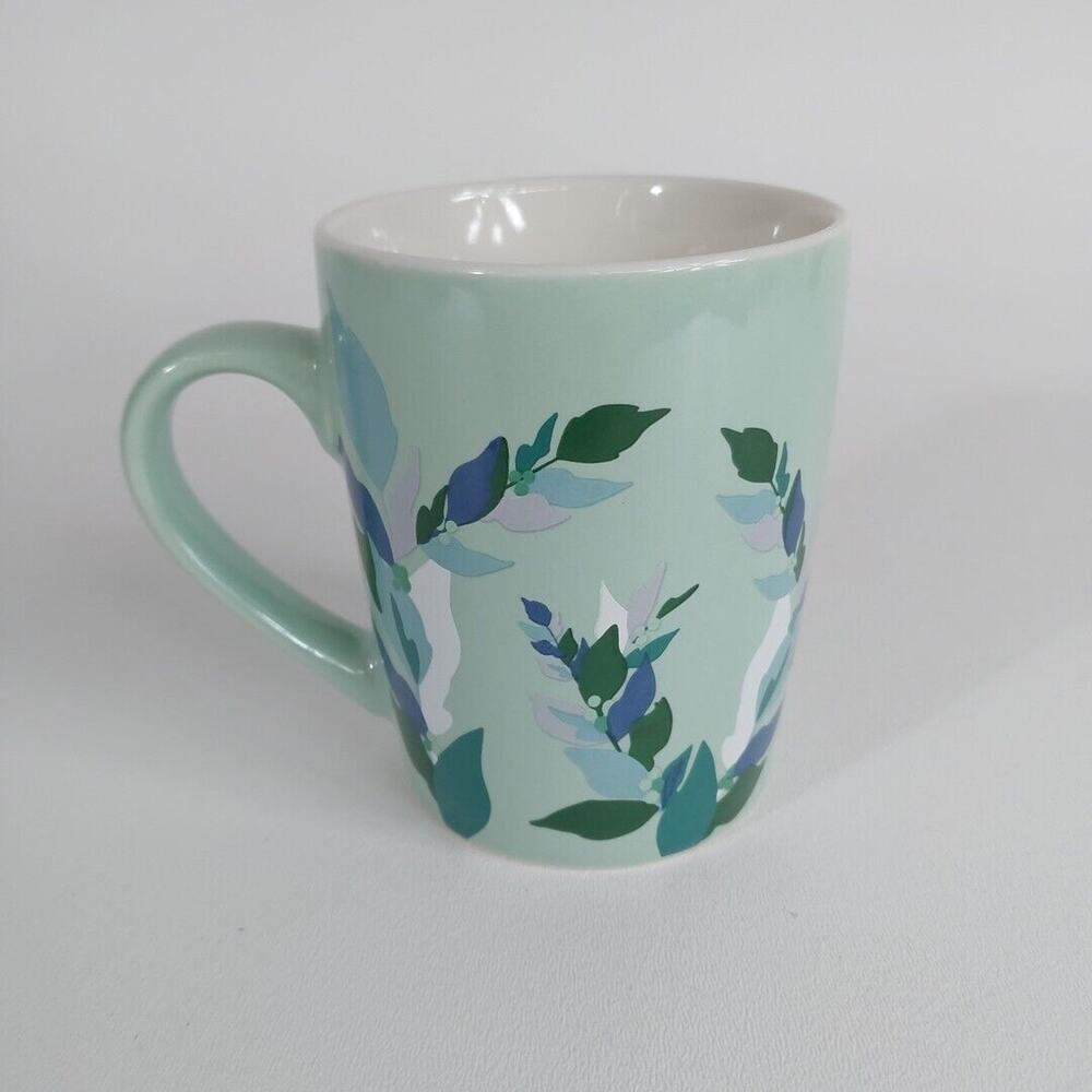 Starbucks 2020 Leaves & Mermaid Logo‎ Mint Green Coffee Mug Tea Cup 10 oz - Picture 2 of 4